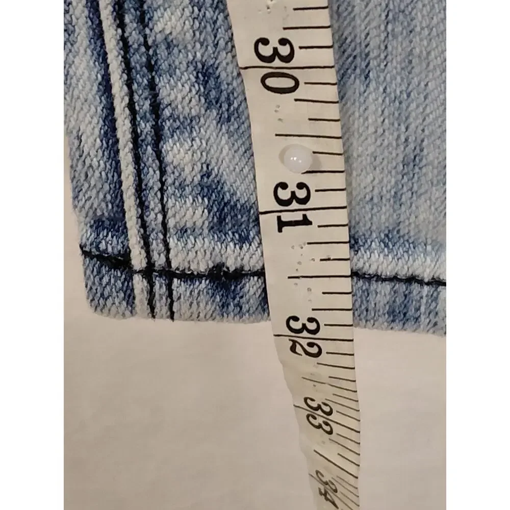 Express Stella Skinny Blue Acid Wash Jeans Solid Denim Women Size 4